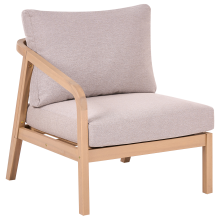Garden Right-Hand Corner Section RIVELLO Acacia Wood Light Brown