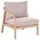Beliani Garden Right-Hand Corner Section RIVELLO Acacia Wood Light Brown 1
