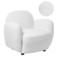Armchair JULE Boucle White