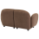Beliani Sofa 2 Seater JULE Fabric Brown 5