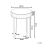 Beliani Side Table RIMARDE Glass Silver 3