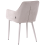 Beliani Set of 2 Dining Chairs WELLSTON Fabric Beige 6