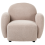 Beliani Armchair JULE Boucle Beige 5