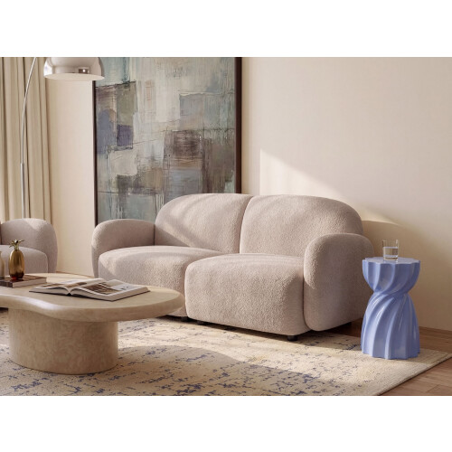 Beliani Sofa 3 Seater JULE Boucle Beige 1