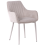 Beliani Set of 2 Dining Chairs WELLSTON Fabric Beige 4