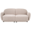 Beliani Sofa 3 Seater JULE Boucle Beige 4