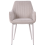 Beliani Set of 2 Dining Chairs WELLSTON Fabric Beige 5