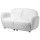Beliani Sofa 2 Seater JULE Boucle Off-White 5