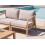 Beliani Garden Left-Hand Corner Section RIVELLO Acacia Wood Light Brown 2