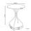 Beliani Bistro Table SETTALA 60 cm 60 cm Metal Multicolour 3