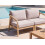 Beliani Garden Right-Hand Corner Section RIVELLO Acacia Wood Light Brown 2