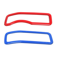 Front Grill Rings Frame for JL JLU Gladiator JT 2024-2026 Front Grill Frame Grille Inserts Cover Trim