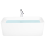 Beliani Freestanding Bathtub YATA 1700 x 700 mm White 1