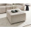Beliani Ottoman LEMVIG Corduroy Beige 2
