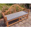 Beliani Bench Seat Pad Cushion MARLBORO 151 x 46 cm Grey 2