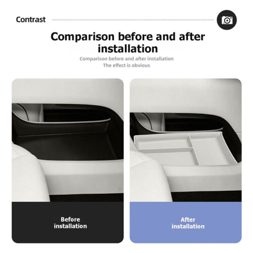 Silicone Lower Center Console Storage Box (Multi-Compartment Organizer Tray) for Li Auto L6 Ultra 2026 Interior White 1