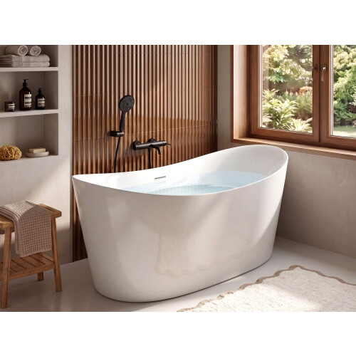 Beliani Freestanding Bathtub ADUANA 1730 x 800 mm White 1