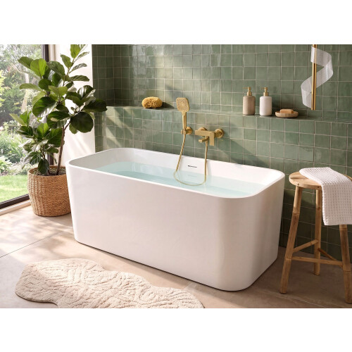 Beliani Freestanding Bathtub YATA 1700 x 700 mm White 1