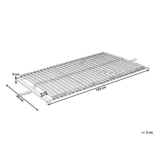 Beliani Slatted Bed Base LIRY 90 x 200 cm (EU Single) 2