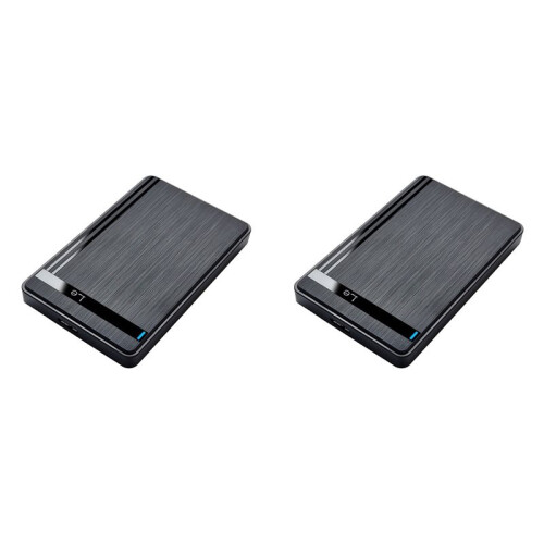 2X Gabinete para HDD SSD de 2,5 Polegadas USB 3.0 para , Gabinete para Disco Rígido Externo para Laptop, Desktop, PC, Transferência de Dados em
