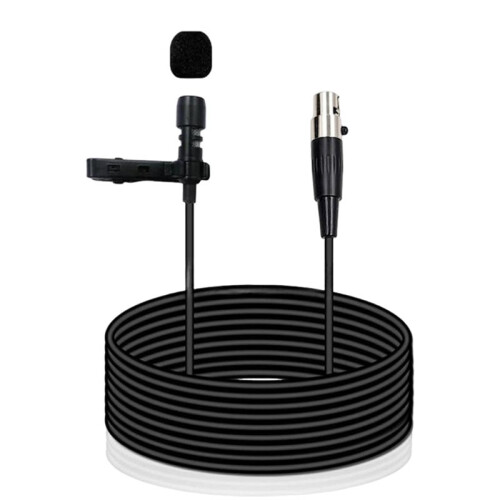 Microfone de Lapela Profissional Sem Fio com Transmissor - Conector, Som Nítido para Palco e Apresentações