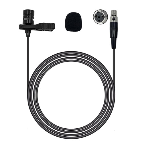 Microfone de Lapela Profissional Sem Fio com Transmissor - Conector, Som Nítido para Palco e Apresentações 2