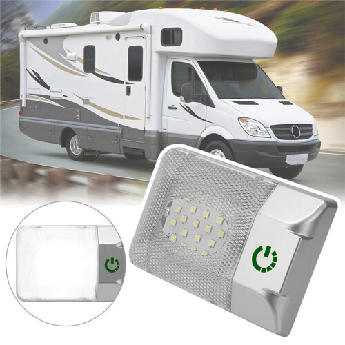 Adjustable LED Reading Lamp with Touch Dimmer for Campers RV Trailer Ceiling Lighting 2