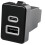 Tomada Dupla para Carro com Carregamento Rápido USB Tipo C PD QC3.0 para  Transit 2009-2016 1