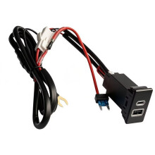 Adaptateur de Port de Charge Rapide USB QC3.0 PD TYPE-C pour Voiture pour D22 Paladin Y60 13-15 B