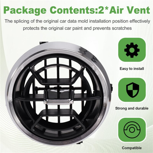 For   2013 - 2017 Dashboard Air Outlet Vent Conditioning Deflector Vent Car Accessories 1