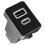 Tomada Dupla para Carro com Carregamento Rápido USB Tipo C PD QC3.0 para  Transit 2009-2016 2
