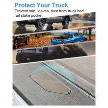Stake Pocket Cover for Chevy Silverdo EV/ Sierra EV 2024-2026 Truck Exterior Accessories Insert Hole Caps Plugs(2PCS)