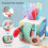 Kids Crab Shape Sensory Cotton Tissue Box For Handeye Coordination Development Brain Activities 1
