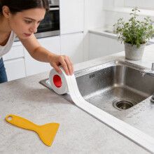 Pvc Waterproof Sealant Tape For Bathroom Sink Toilet Edges With Adhesive Self