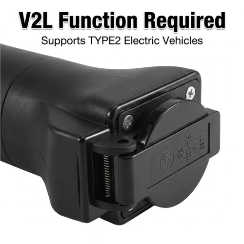 TYPE2 V2L Female Plug Portable Discharger EV Conversion Schuko Socket  Electric Vehicle Discharge for Camping 1