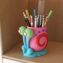 Spongebob Squarepants Gary The Snail Pen Container With Large Capacity Daily For