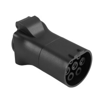 TYPE2 V2L Female Plug Discharger EV Conversion Schuko Socket Electric Vehicle Discharge for Outdoor Camping Black