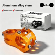 (Orange)Hollow Aluminum Alloy Bike Stem For Mountain With Short Reach And Secure Fit