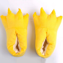 (Yellow Shoes, M(Adult)) Adults Kids Cosplay Costume Slippers Claw Paw Shoes Cartoon Home Indoor Animal