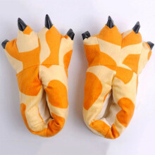 (Giraffe Shoes, L(Adult)) Adults Kids Cosplay Costume Slippers Claw Paw Shoes Cartoon Home Indoor Animal