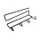 Iron Wall Mount Storage Rack Suitable For Daily Bathrooitchen Organization Use 2