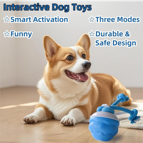 Interactive Dog Toy – Motion-Sensing Sound Rolling Ball 1