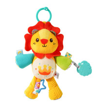 (Lavender)Peluche hochet chien éléphant lion jouet avec son et design suspendu pour jeu de bébé