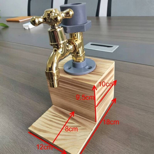 (Single Head)Distributeur de vin whisky avec design créatif et finition bois cadeau durable