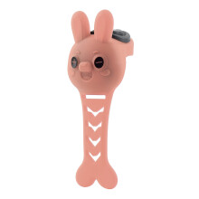(Pink)Chifre de bicicleta silicone desenho animado sino eletrônico para entusiastas de ciclismo de montanha