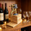 (Double Head)Distributeur de vin whisky avec design créatif et finition bois cadeau durable 6
