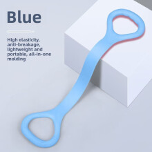 (Blue)Silicone Workout Resistance Band For Women Yoga And Fitness Back Sculpting