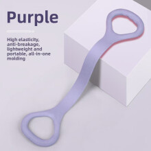 (Purple)Silikon Training Widerstandsband für Frauen Yoga und Fitness Formen Rücken