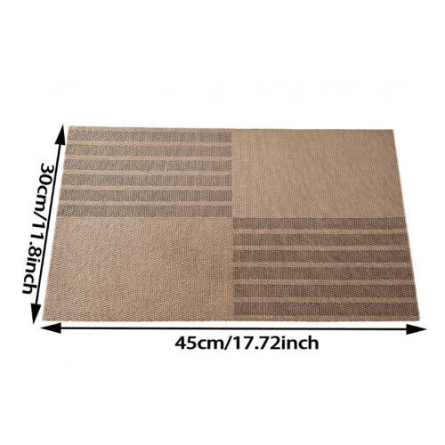 Pvc Geometry Pattern Dining Mat With Heat Insulation For Kitchen And Dining Area