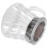 Kaffeekanne Glas 300 ml mit Gummiabdeckung 8